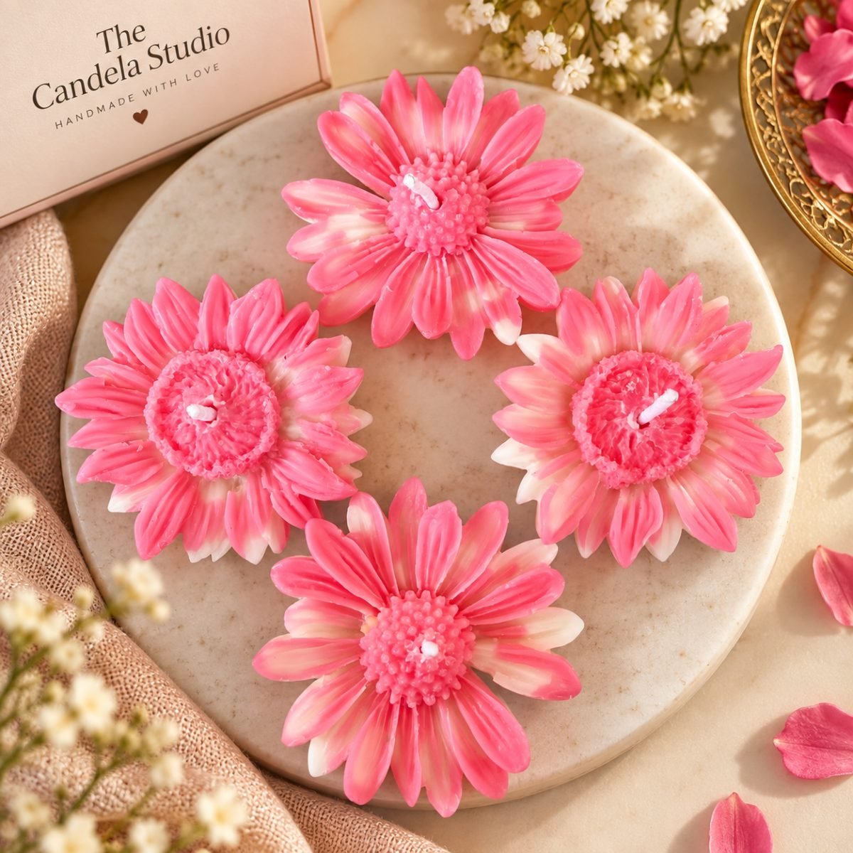 Daisy Candles