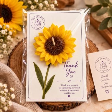 Sunflower floating candle