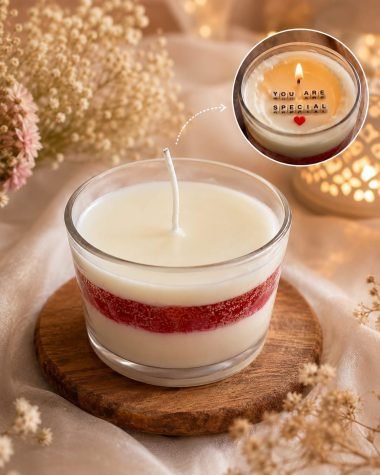 surprise message candle